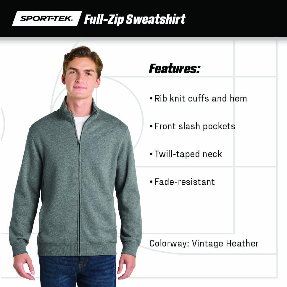 Unisex Full Zip Sweatshirt