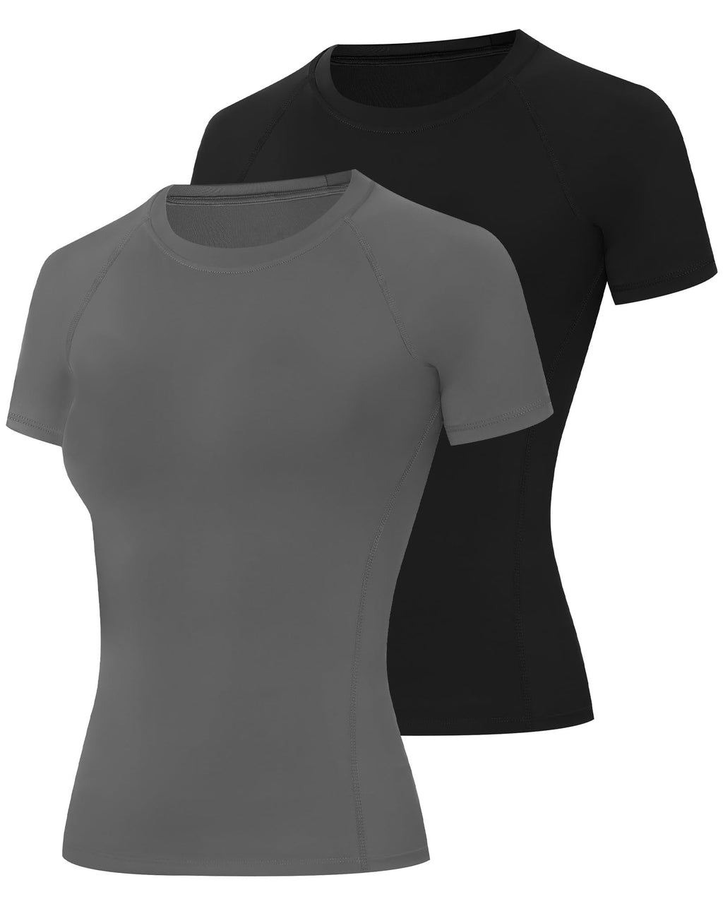 Women’s 2-Pack Short Sleeve Compression Workout Tops