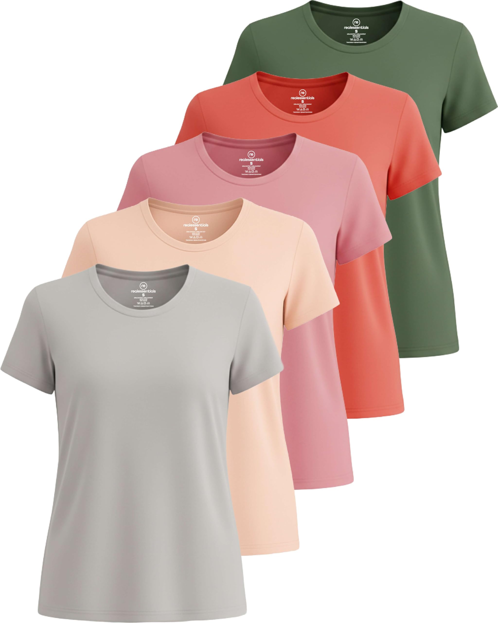 Women’s 5-Pack Short Sleeve Workout Tops