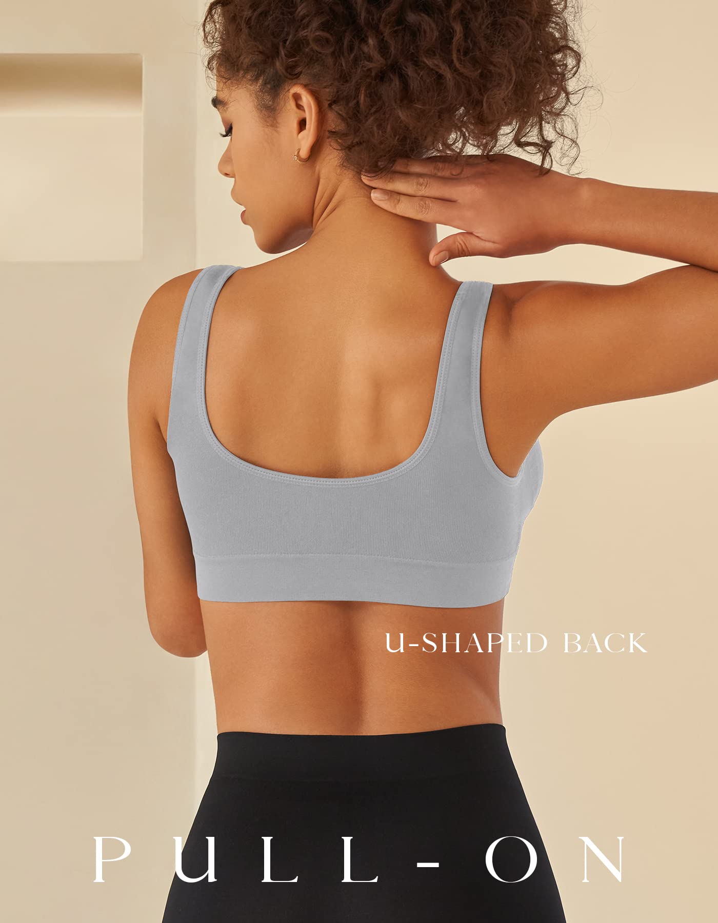 Women’s 3-Pack Seamless Yoga Sports Bras