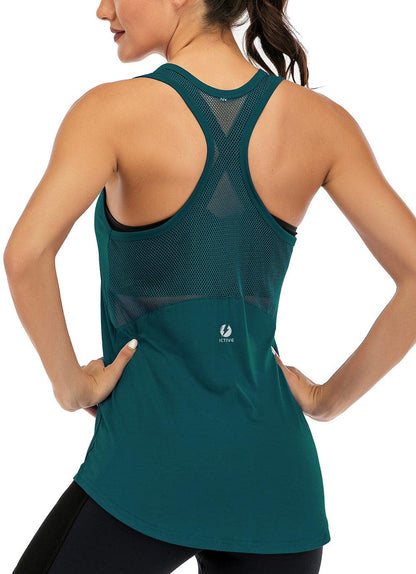 Women’s Mesh Racerback Workout Tank Top