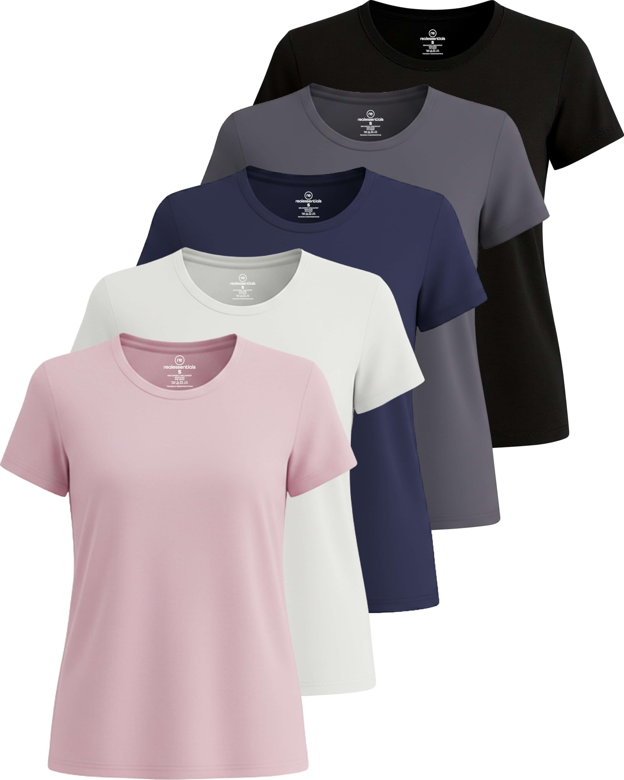 Women’s 5-Pack Short Sleeve Workout Tops