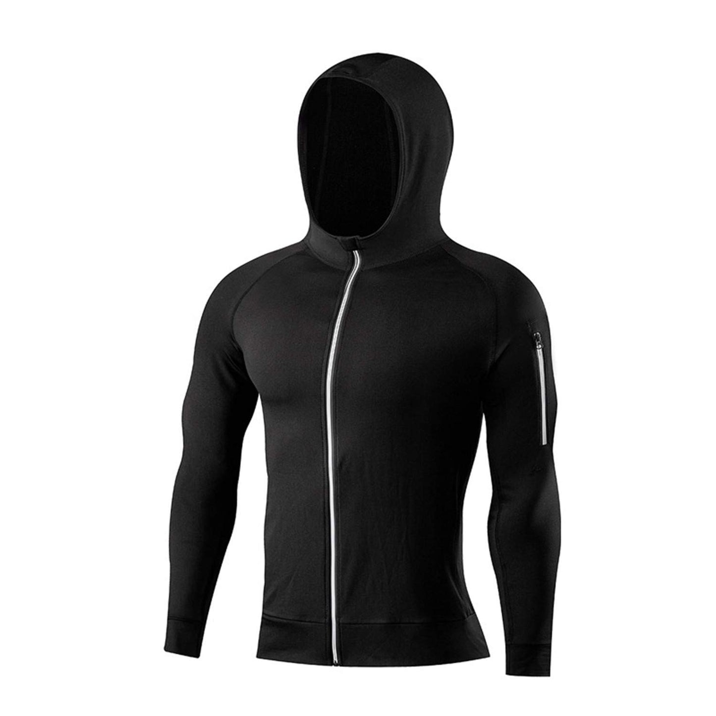 Men’s 5-Piece Workout Set with Compression Pants, Shirt and Jacket