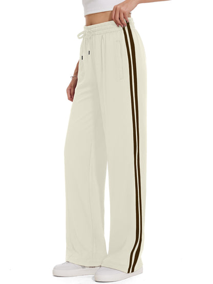 Women’s Loose Straight Leg Track Pants with Multiple Inseam Options