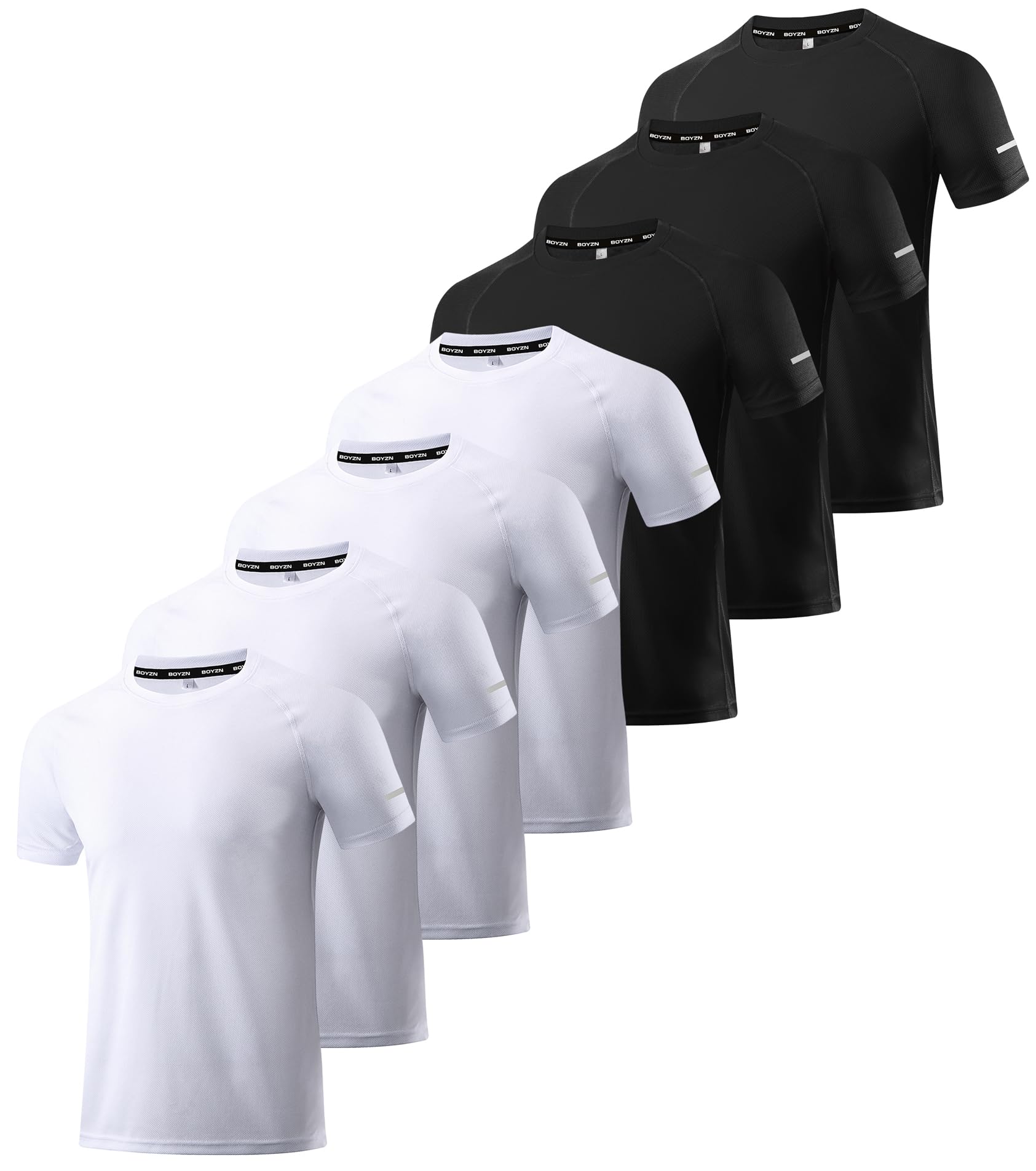 Men’s 7-Pack Short Sleeve Workout T-Shirts