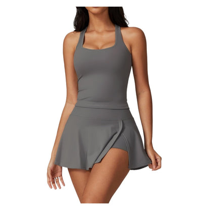 Women’s 2-Piece Workout Set with Sports Top and Shorts