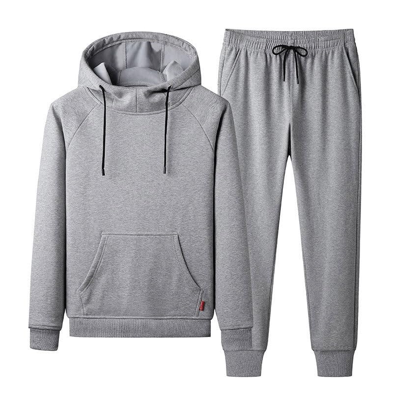 Men’s Hooded Sweatshirt & Lounge Tracksuit Set