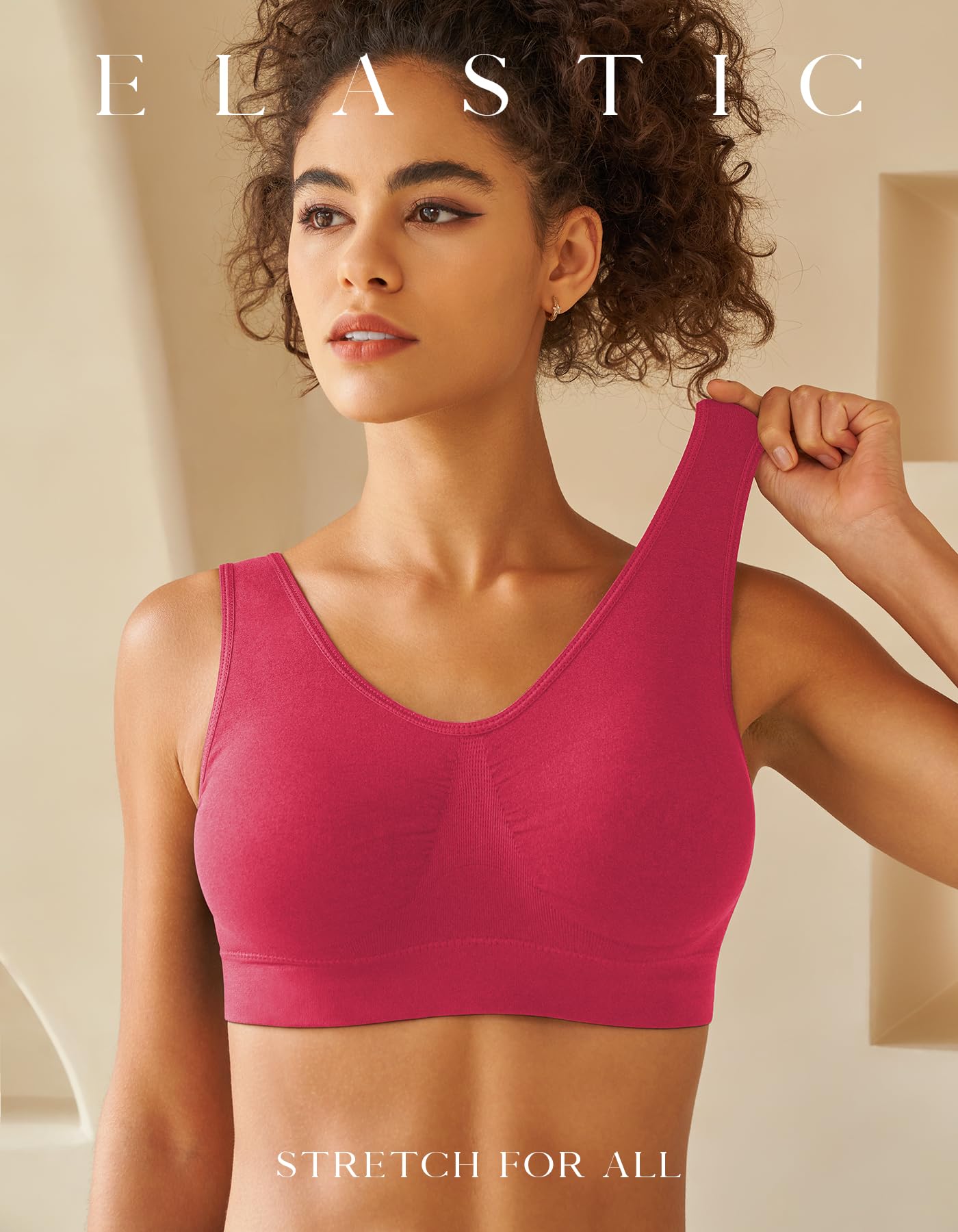 Women’s 3-Pack Seamless Yoga Sports Bras