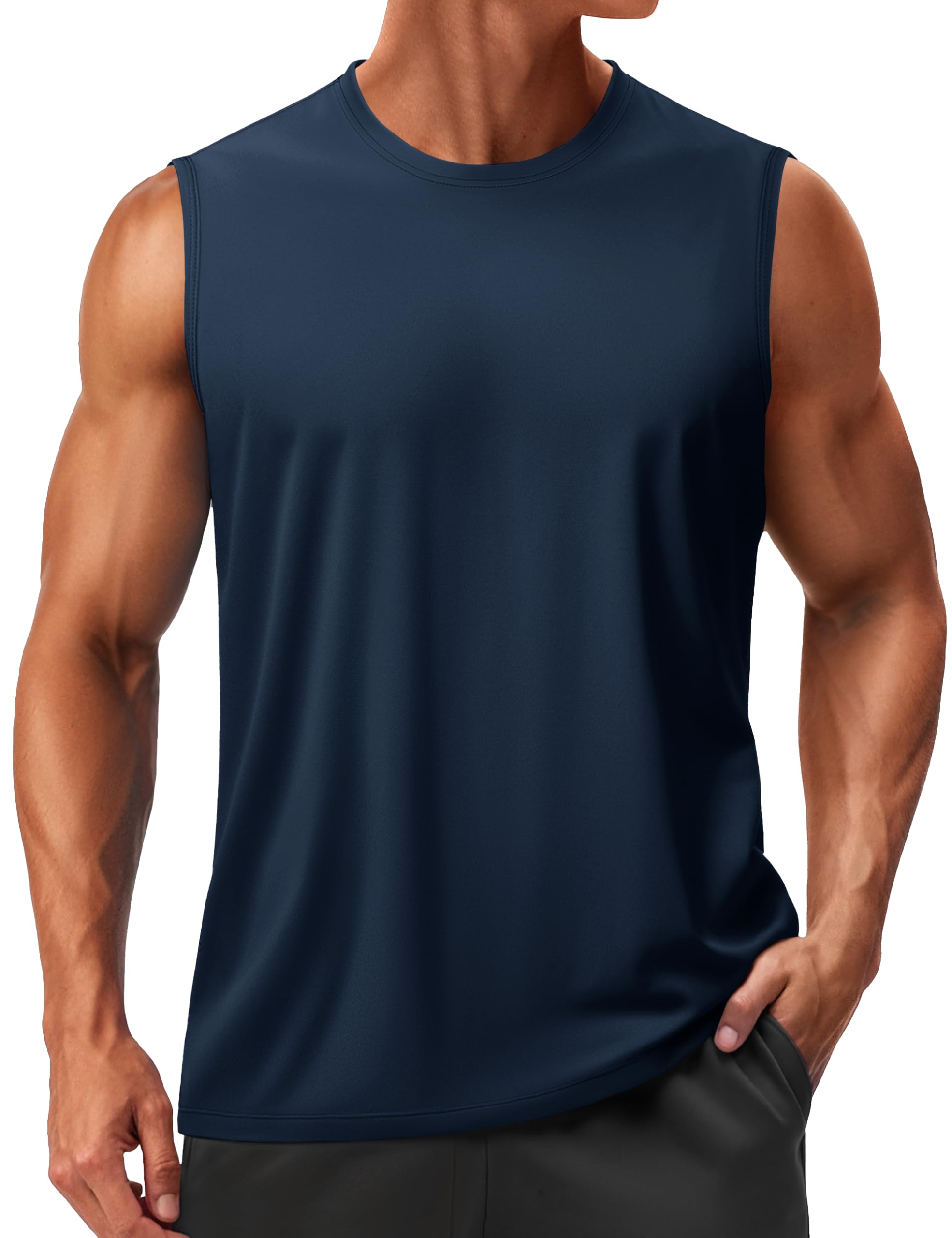 Men’s Sleeveless Quick Dry Workout Tank Top with UPF 50+