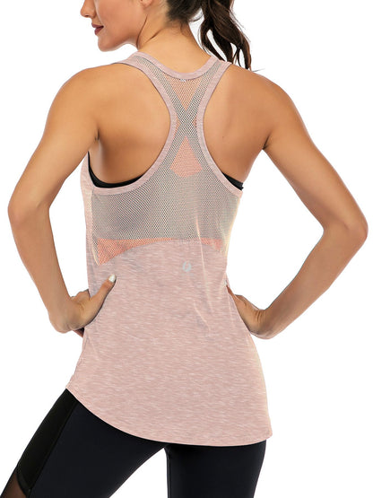 Women’s Mesh Racerback Workout Tank Top
