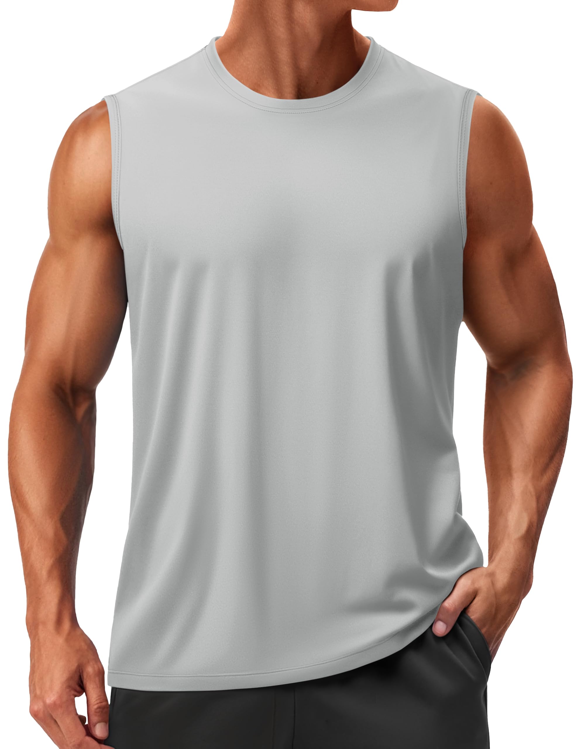 Men’s Sleeveless Quick Dry Workout Tank Top with UPF 50+
