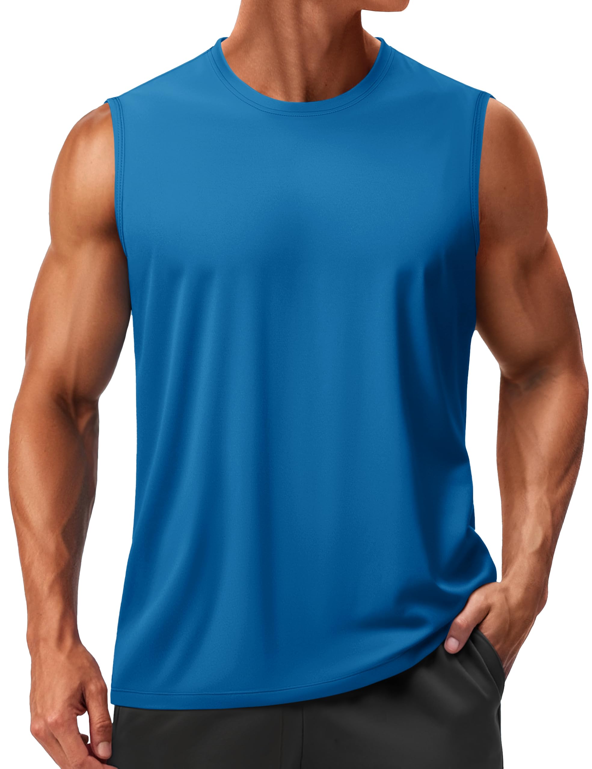 Men’s Sleeveless Quick Dry Workout Tank Top with UPF 50+