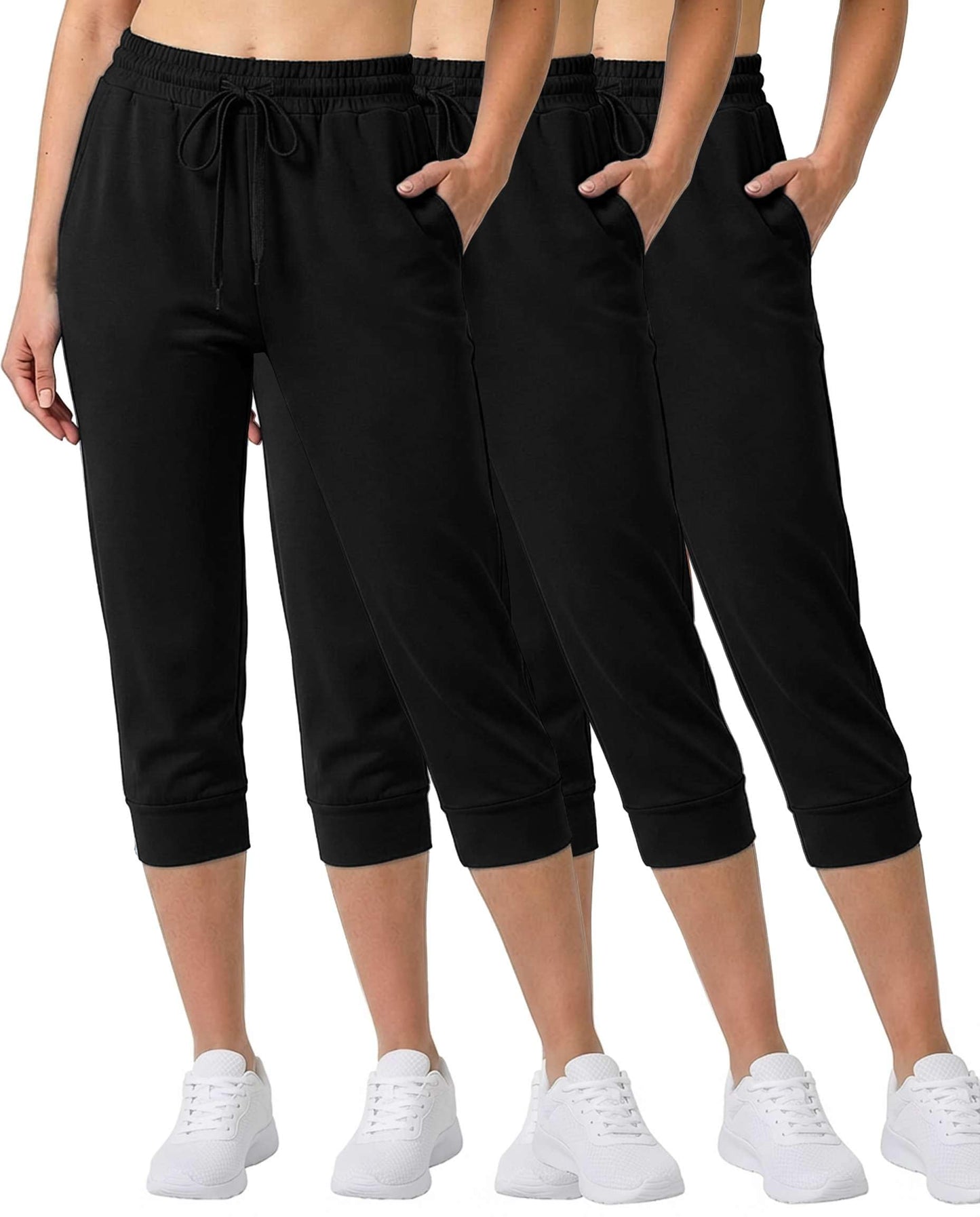 Women’s 3-Pack Ultra Soft Capri Jogger Sweatpants