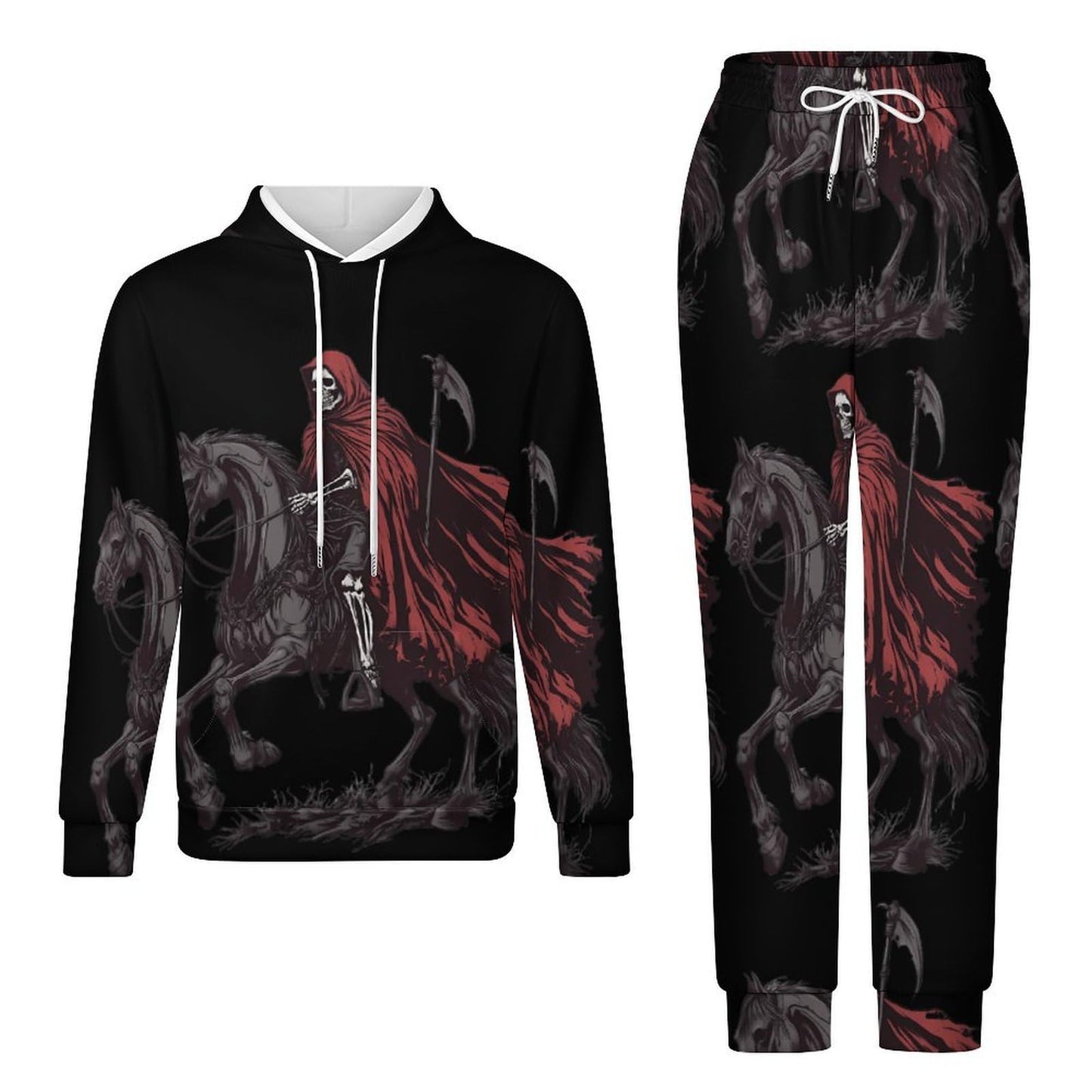 Men’s Skeleton Graphic Hoodie & Jogger Tracksuit Set