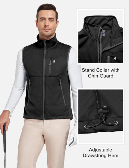 Men’s Lightweight Softshell Vest for Outdoor Sports