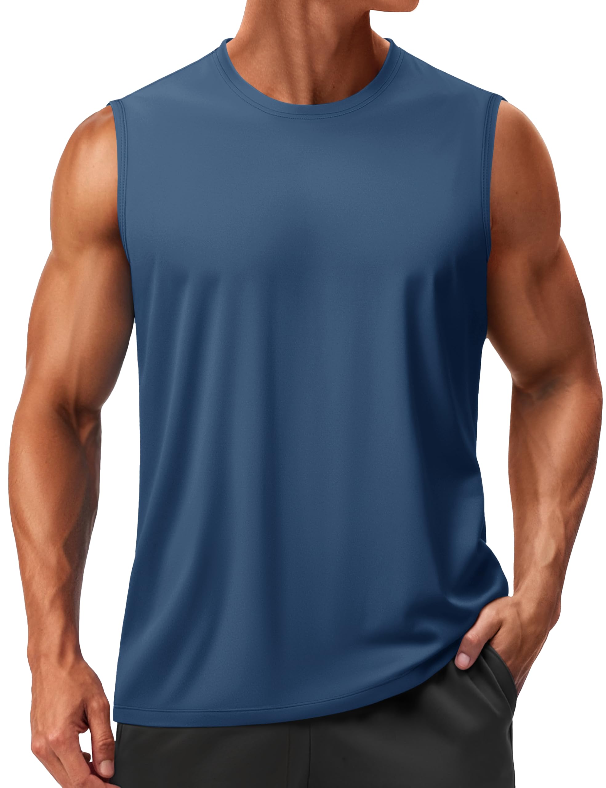 Men’s Sleeveless Quick Dry Workout Tank Top with UPF 50+