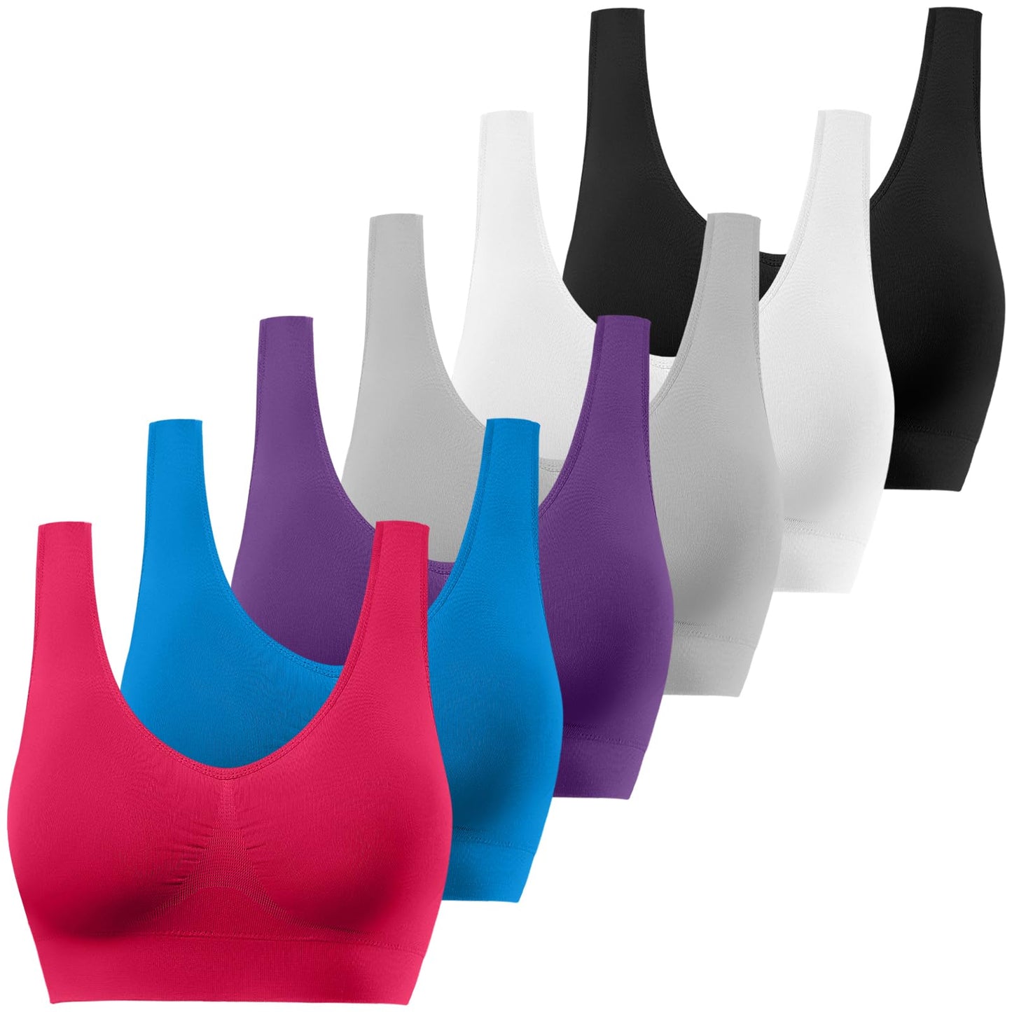 Women’s 3-Pack Seamless Yoga Sports Bras