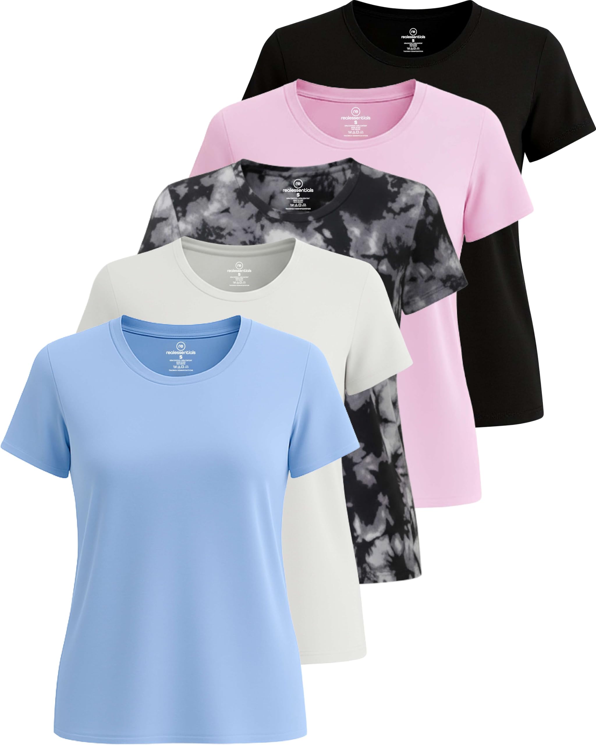 Women’s 5-Pack Short Sleeve Workout Tops