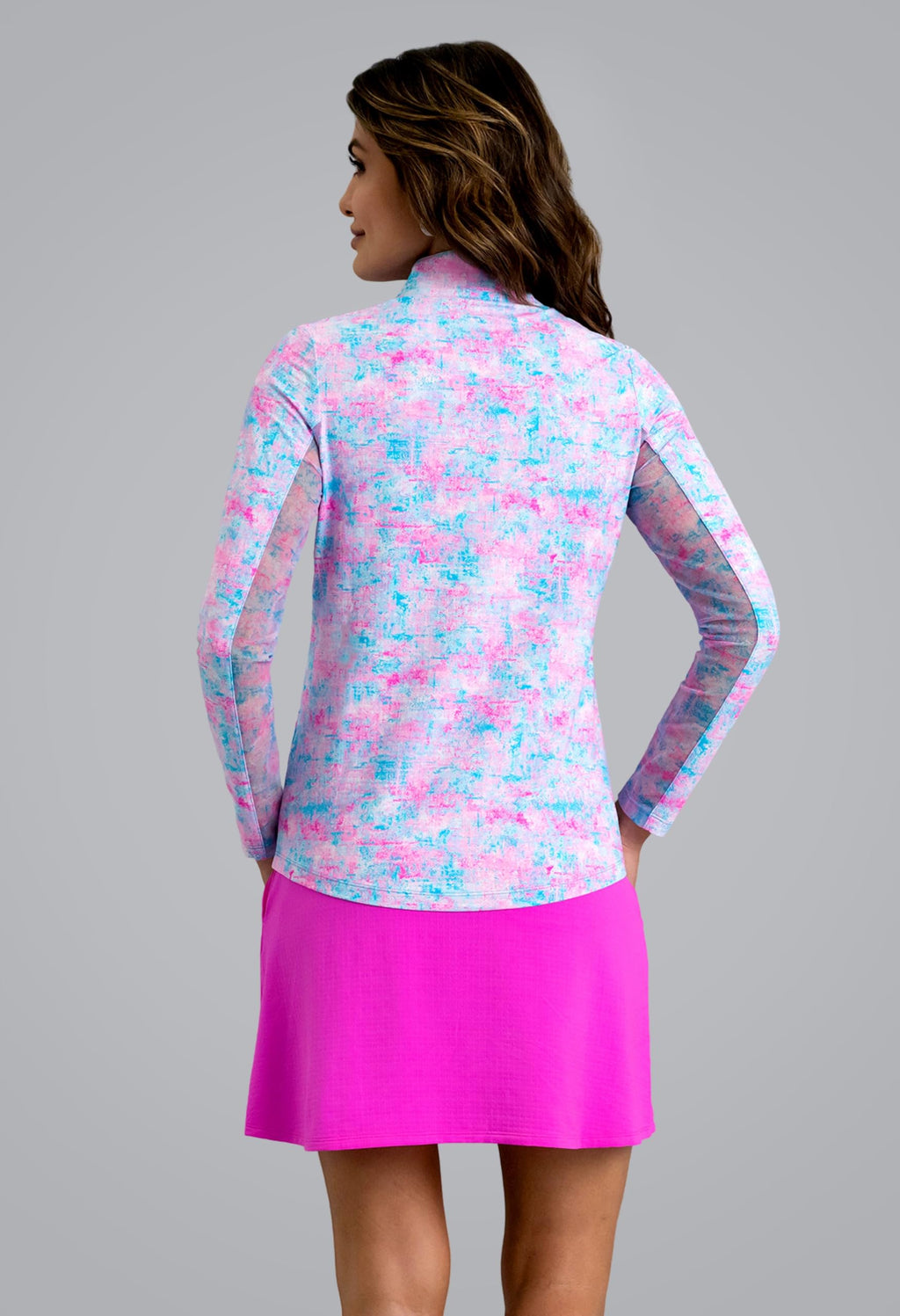 Women’s UPF 50+ Cooling Long Sleeve Mock Neck Top