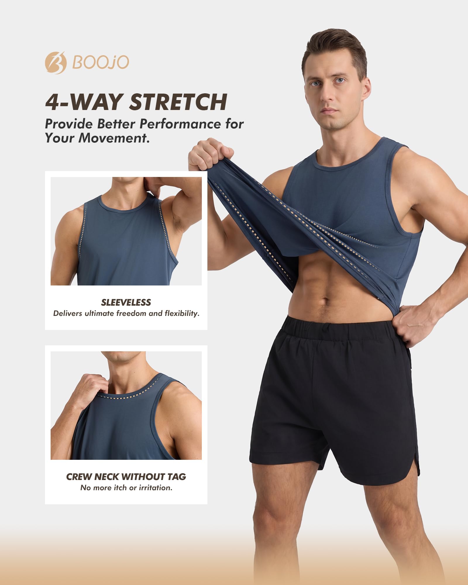 Men’s 5-Pack Sleeveless Workout Tank Tops