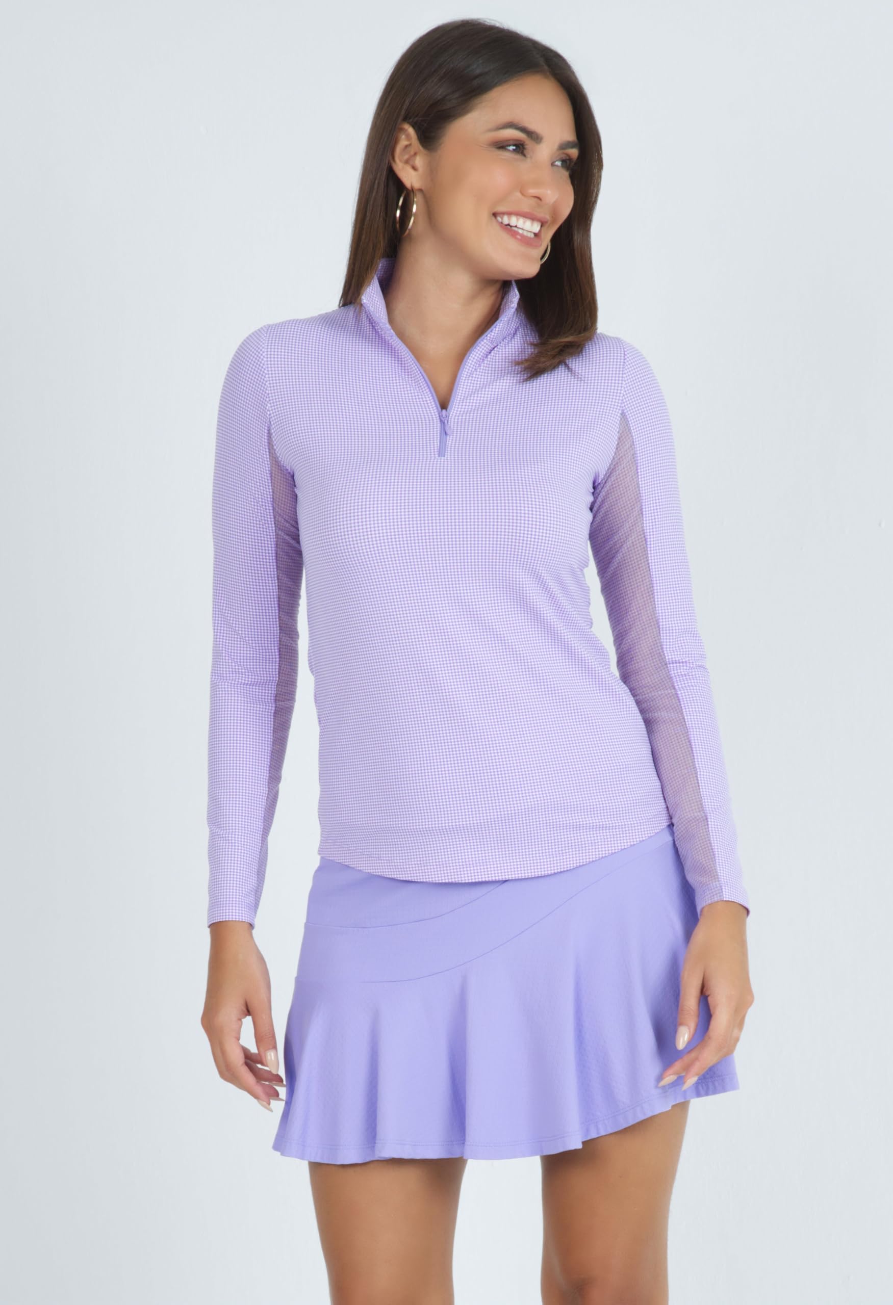 Women’s UPF 50+ Cooling Long Sleeve Mock Neck Top