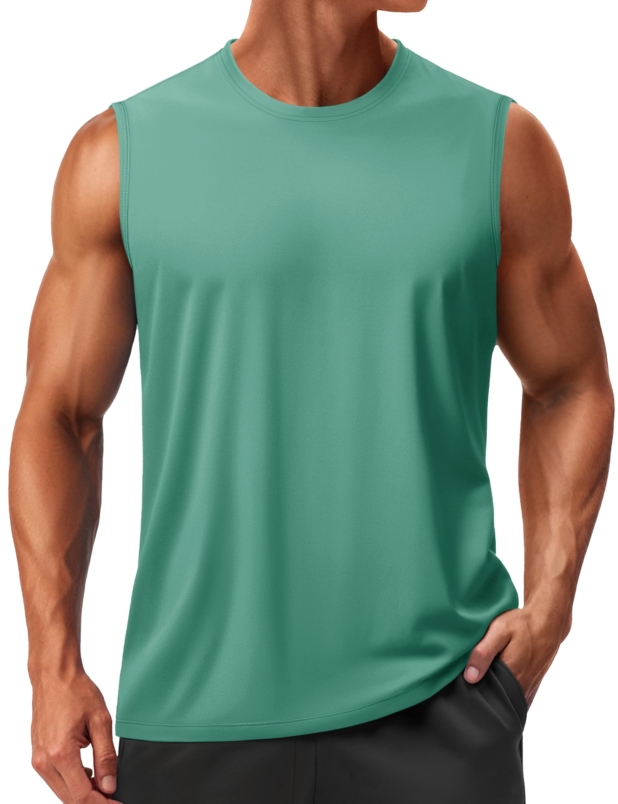 Men’s Sleeveless Quick Dry Workout Tank Top with UPF 50+