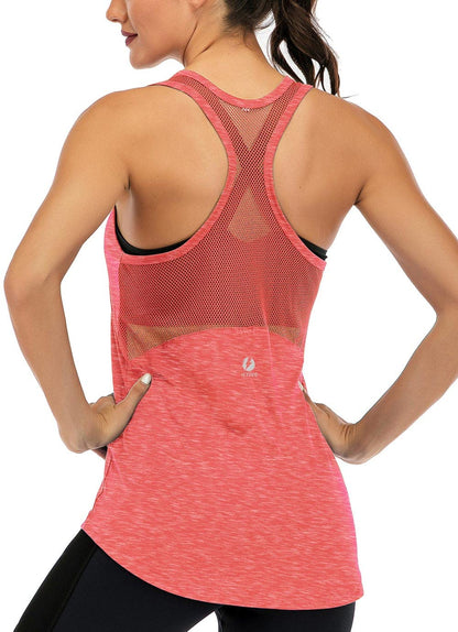 Women’s Mesh Racerback Workout Tank Top
