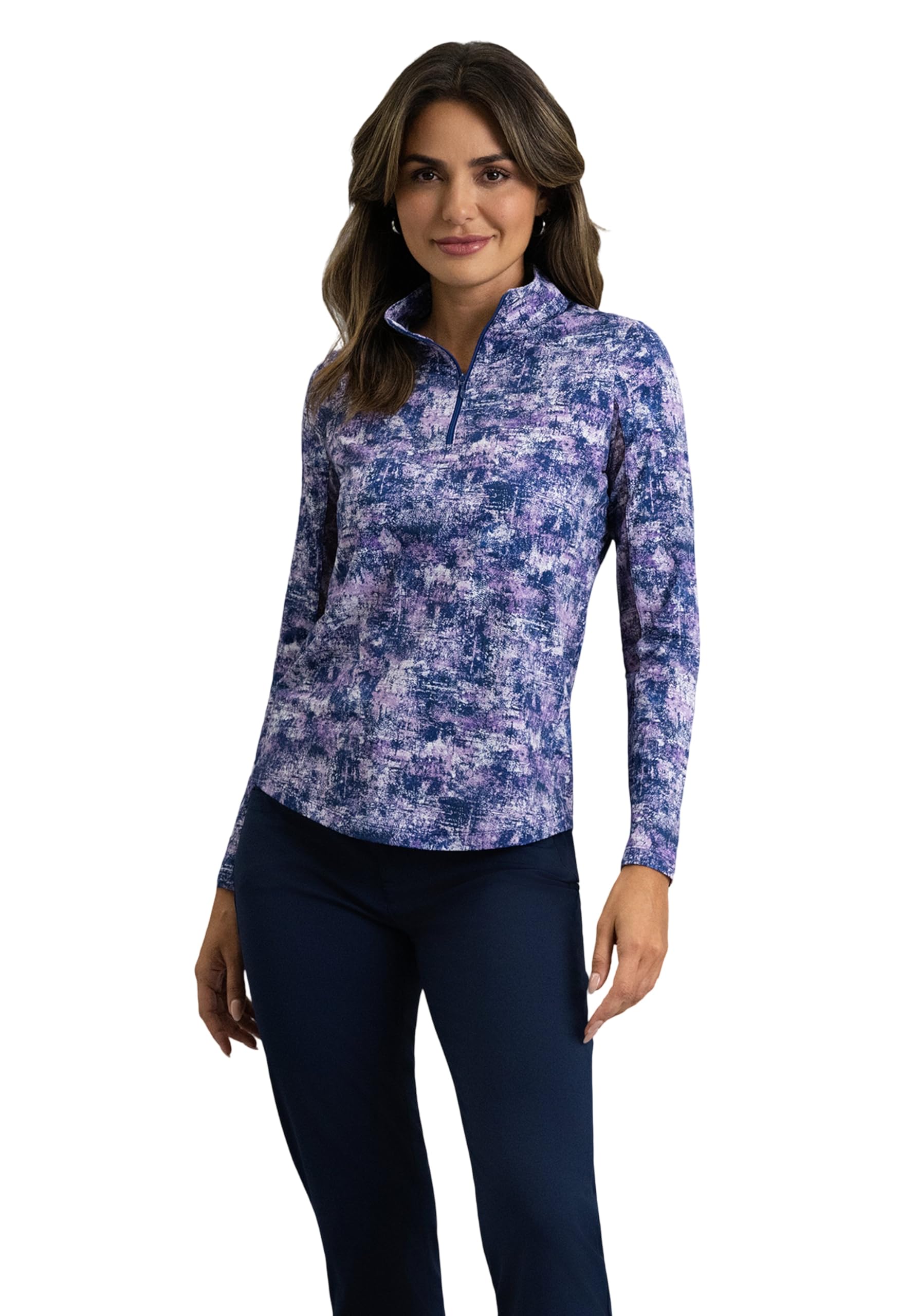 Women’s UPF 50+ Cooling Long Sleeve Mock Neck Top