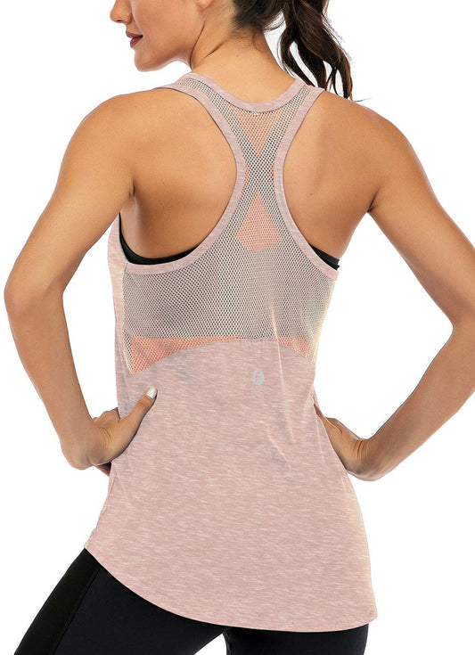 Women’s Mesh Racerback Workout Tank Top