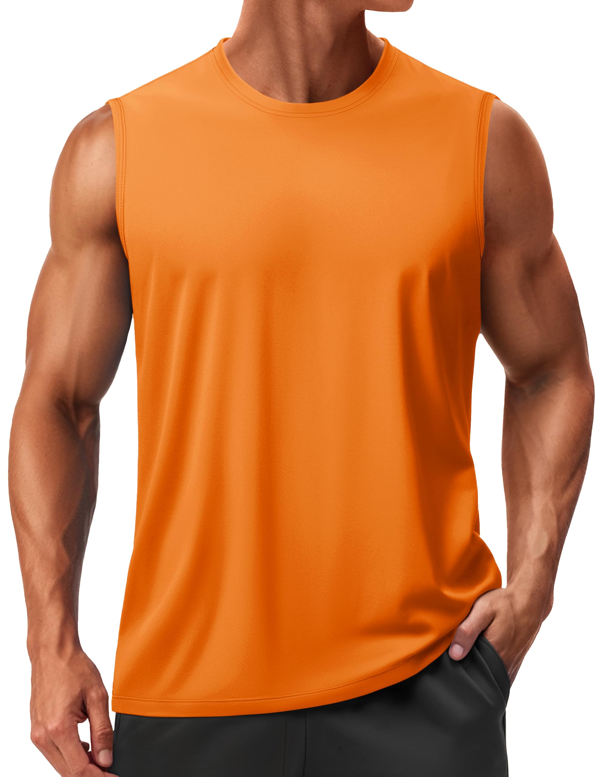 Men’s Sleeveless Quick Dry Workout Tank Top with UPF 50+