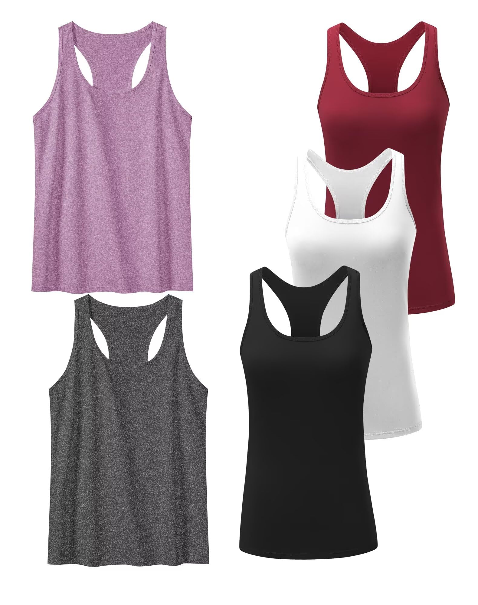 Women’s 5-Pack Racerback Compression Tank Tops