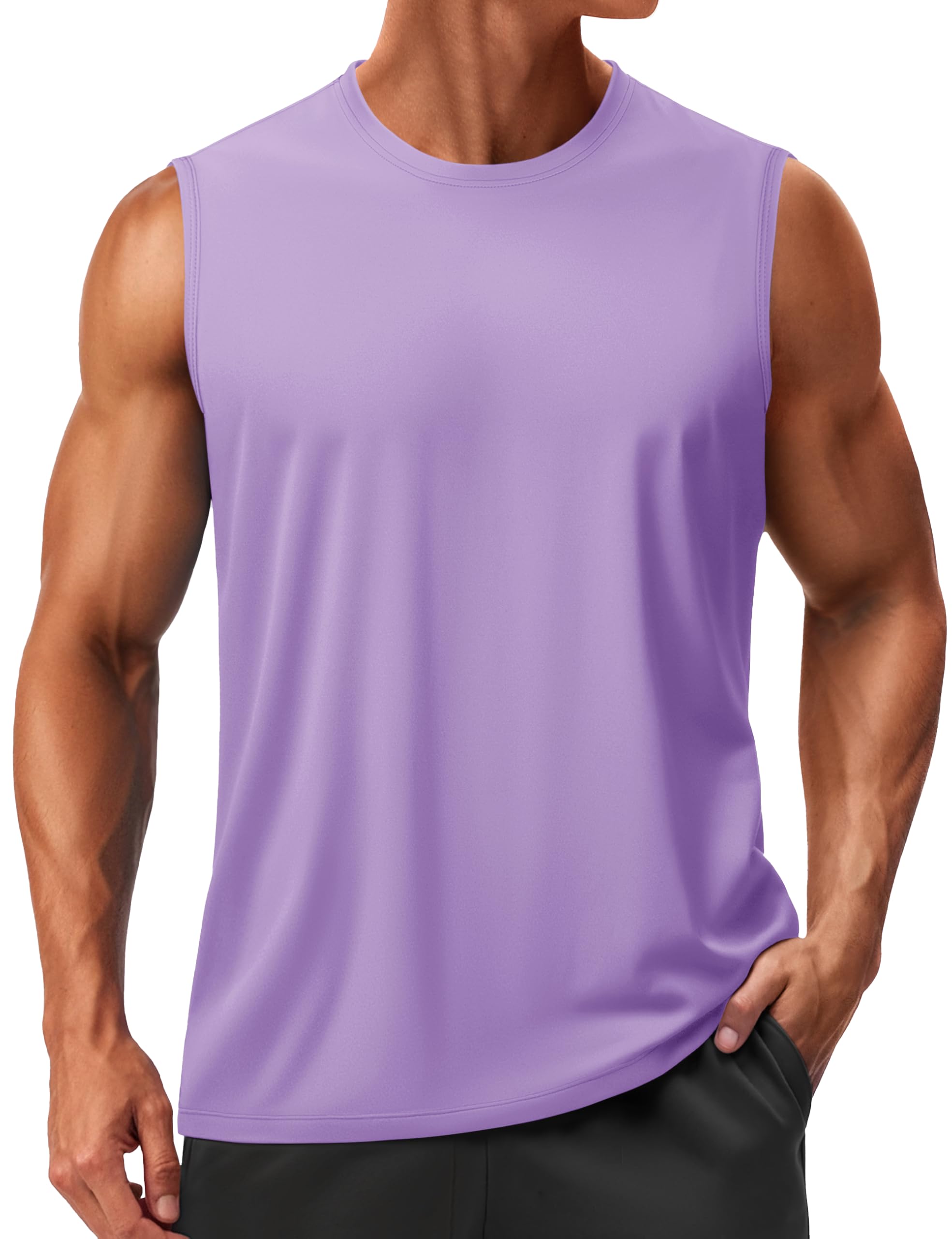 Men’s Sleeveless Quick Dry Workout Tank Top with UPF 50+