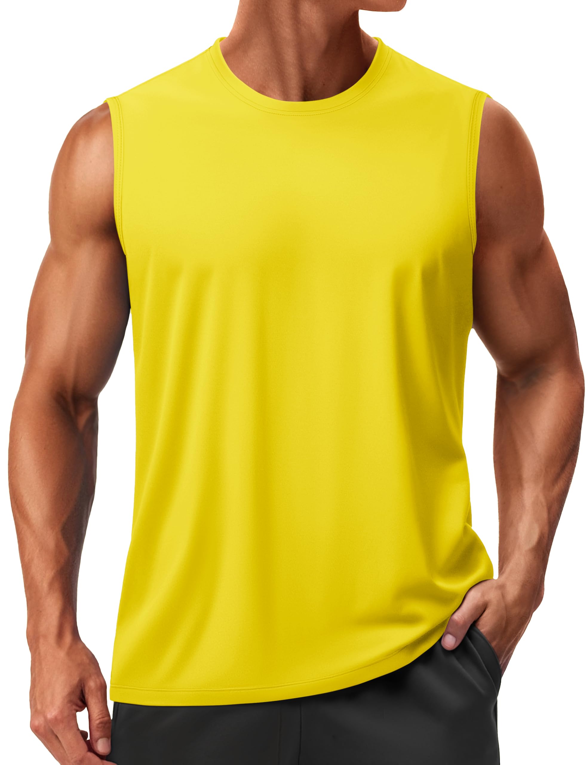 Men’s Sleeveless Quick Dry Workout Tank Top with UPF 50+