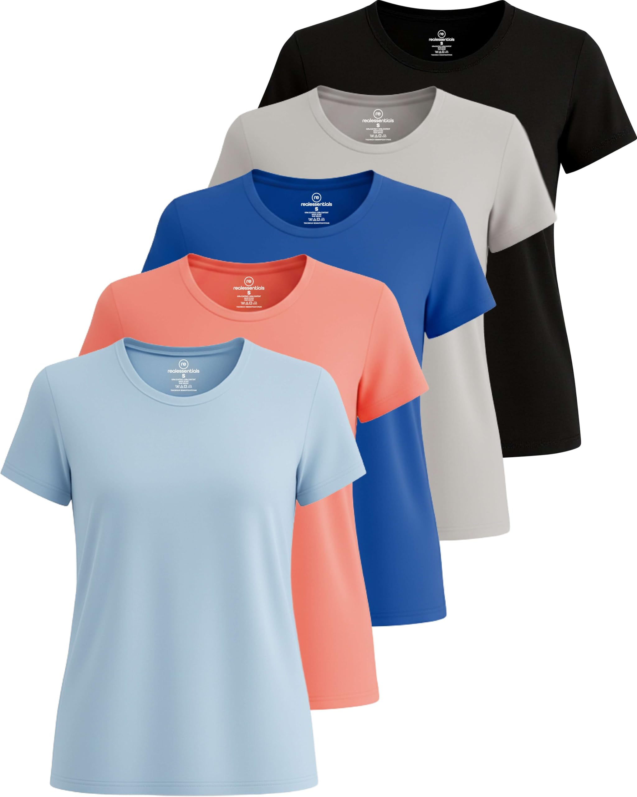 Women’s 5-Pack Short Sleeve Workout Tops
