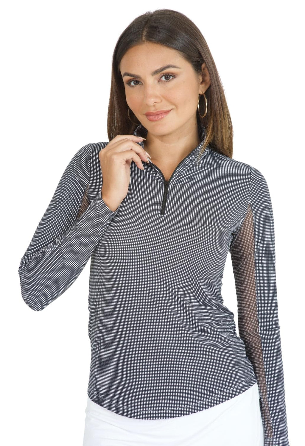 Women’s UPF 50+ Cooling Long Sleeve Mock Neck Top