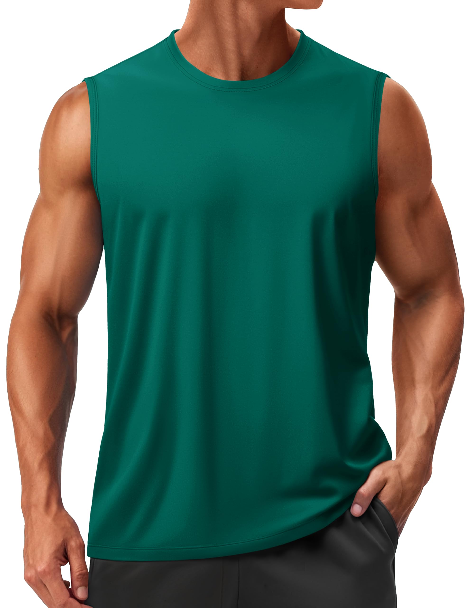Men’s Sleeveless Quick Dry Workout Tank Top with UPF 50+