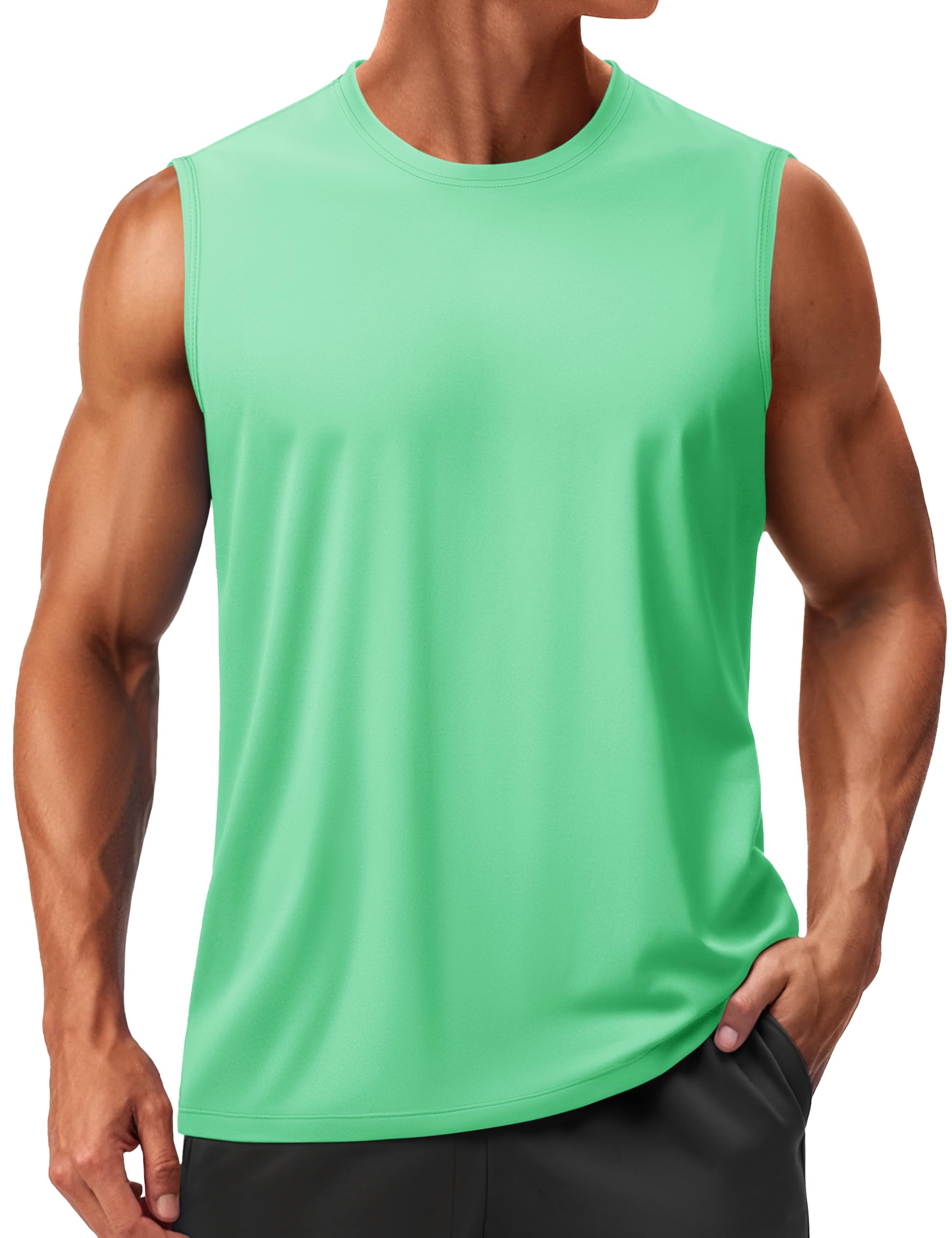 Men’s Sleeveless Quick Dry Workout Tank Top with UPF 50+