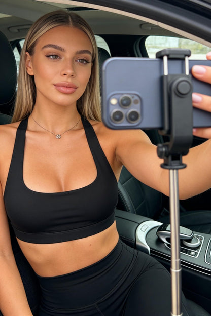 Women’s 2-Piece Seamless Workout Set with Sports Bra and High Waist Leggings