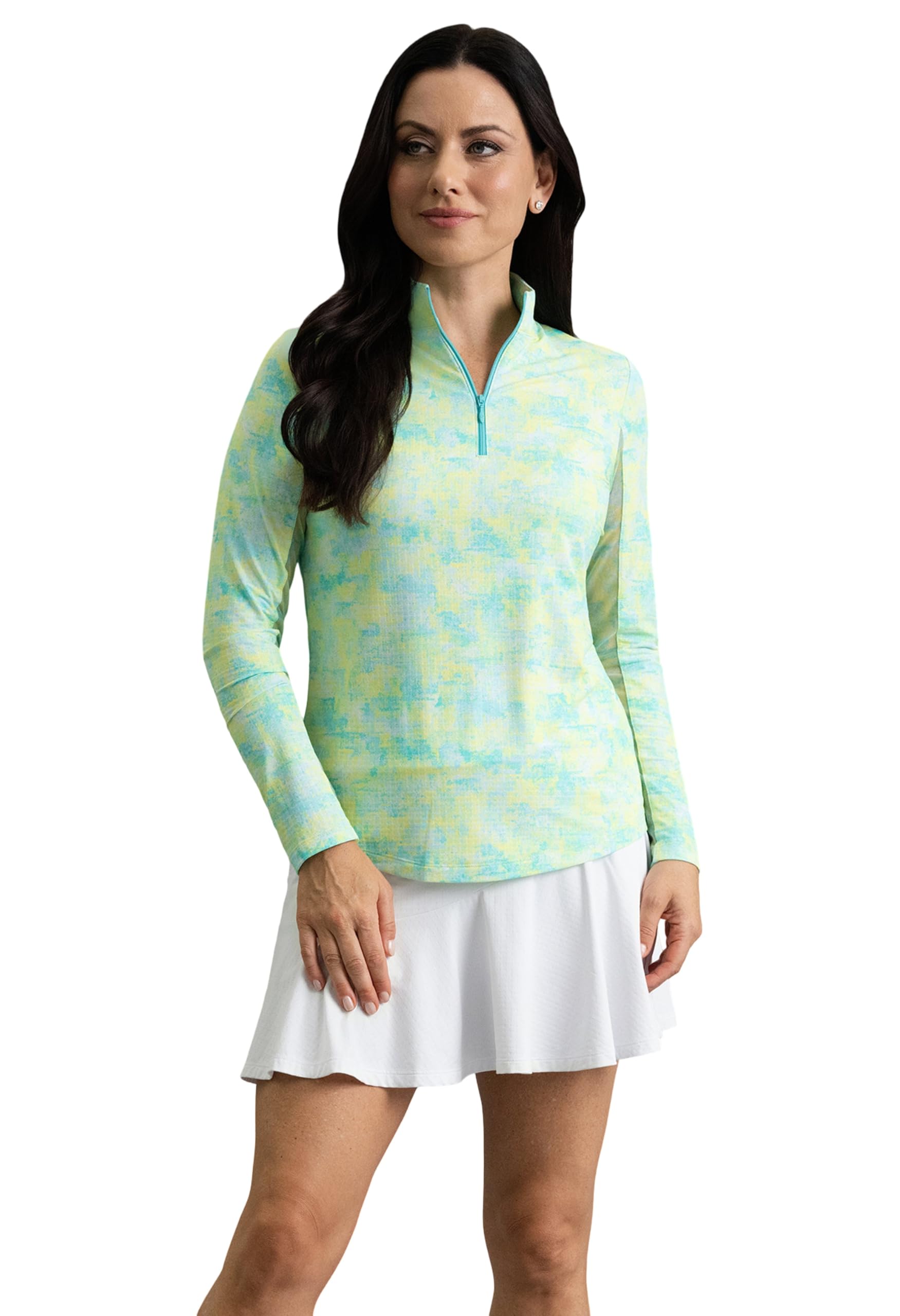 Women’s UPF 50+ Cooling Long Sleeve Mock Neck Top