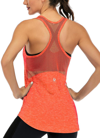 Women’s Mesh Racerback Workout Tank Top