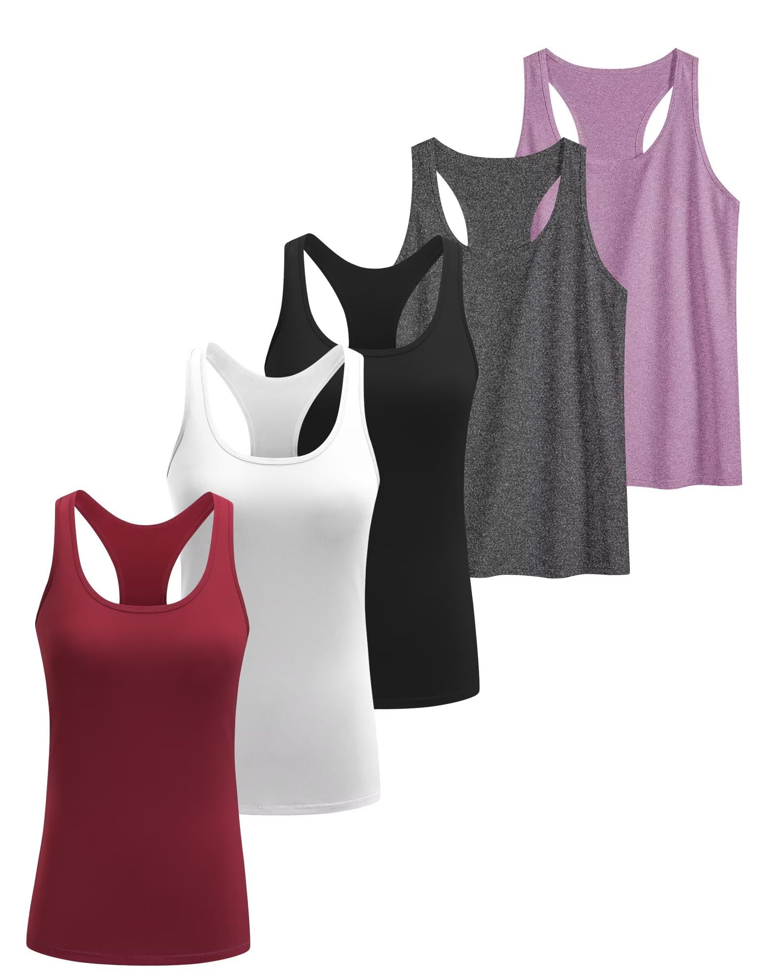 Women’s 5-Pack Racerback Compression Tank Tops