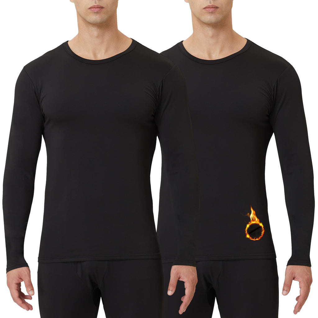 Men’s Fleece Lined Thermal Long Sleeve Base Layer Top