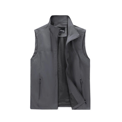 Men’s Lightweight Softshell Vest for Outdoor Sports