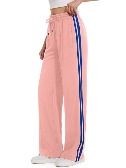 Women’s Loose Straight Leg Track Pants with Multiple Inseam Options