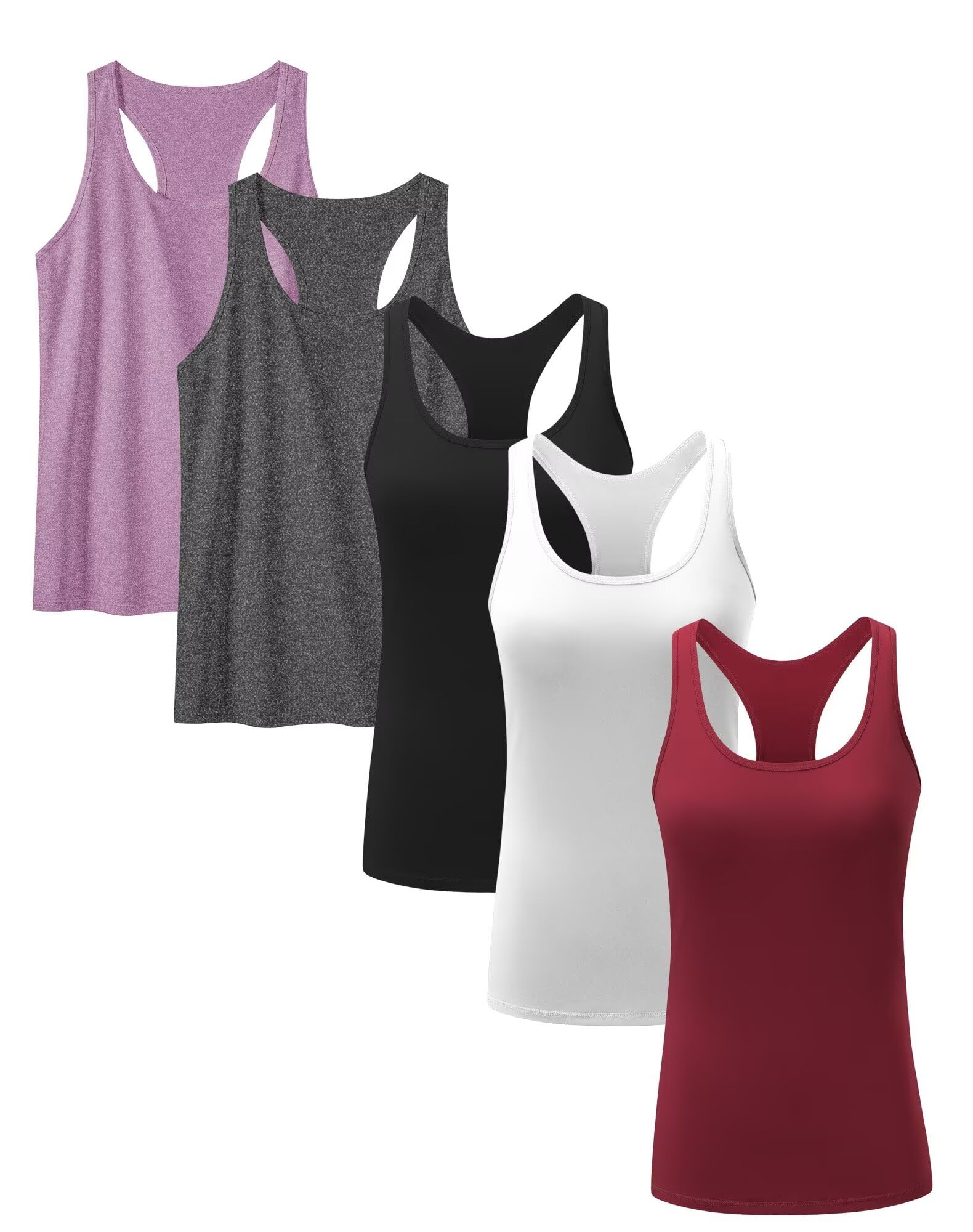 Women’s 5-Pack Racerback Compression Tank Tops