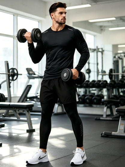 Men’s 3-Piece Quick Dry Athletic Tracksuit Set