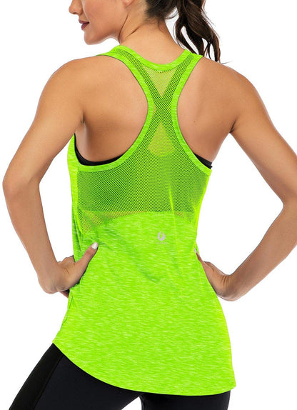 Women’s Mesh Racerback Workout Tank Top