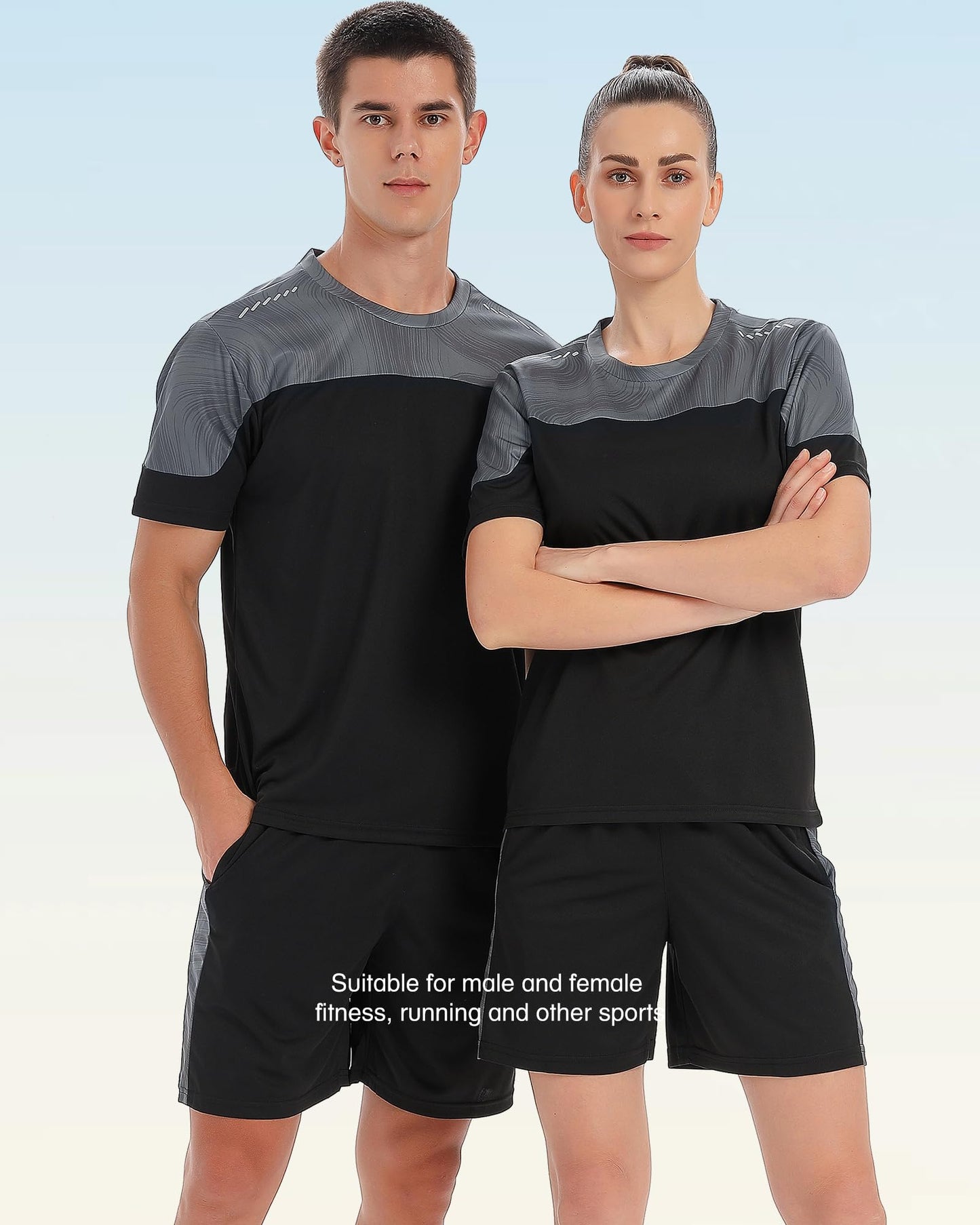 Men’s 2-Pack Quick Dry Crew Neck Workout T-Shirts