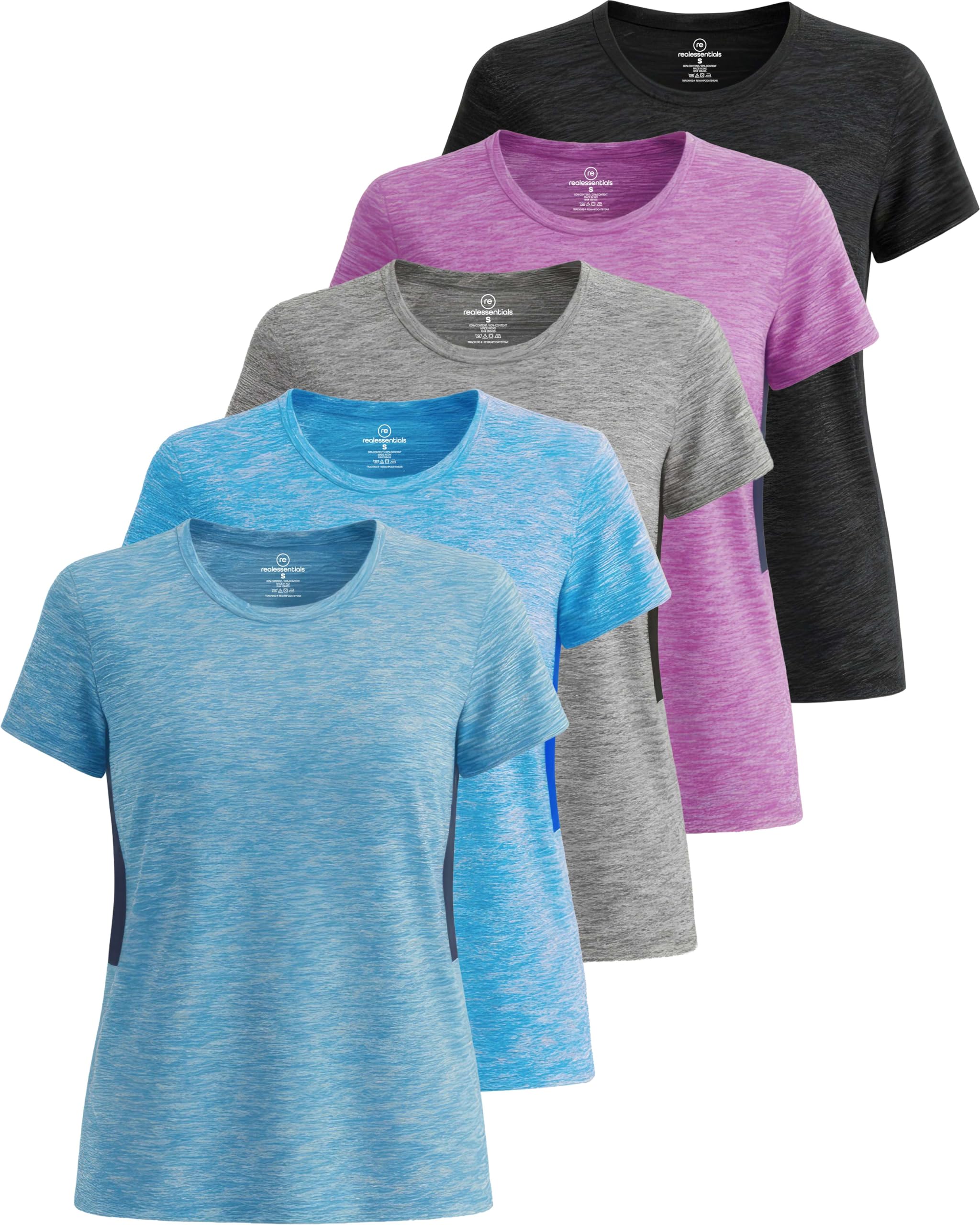 Women’s 5-Pack Short Sleeve Workout Tops