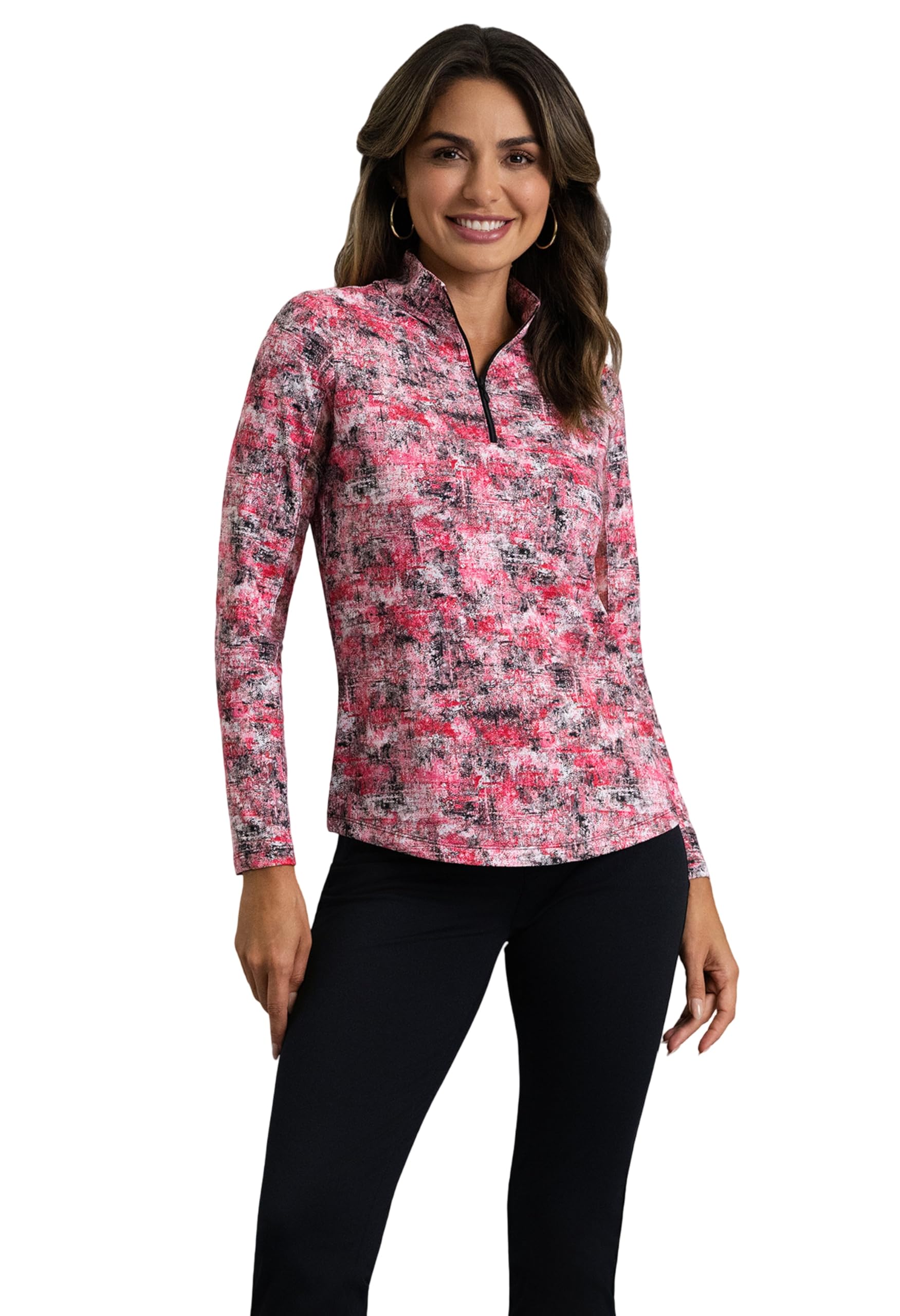 Women’s UPF 50+ Cooling Long Sleeve Mock Neck Top